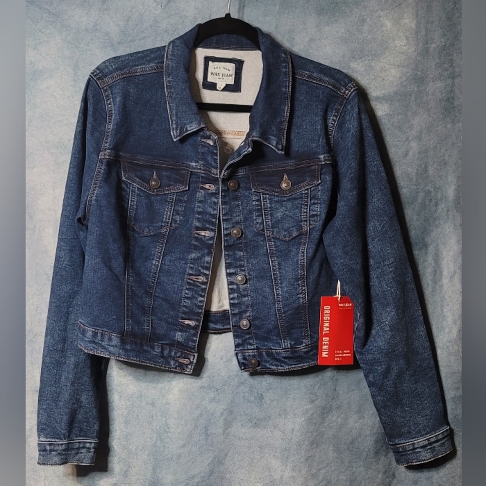 Blue Cropped Jean Jacket